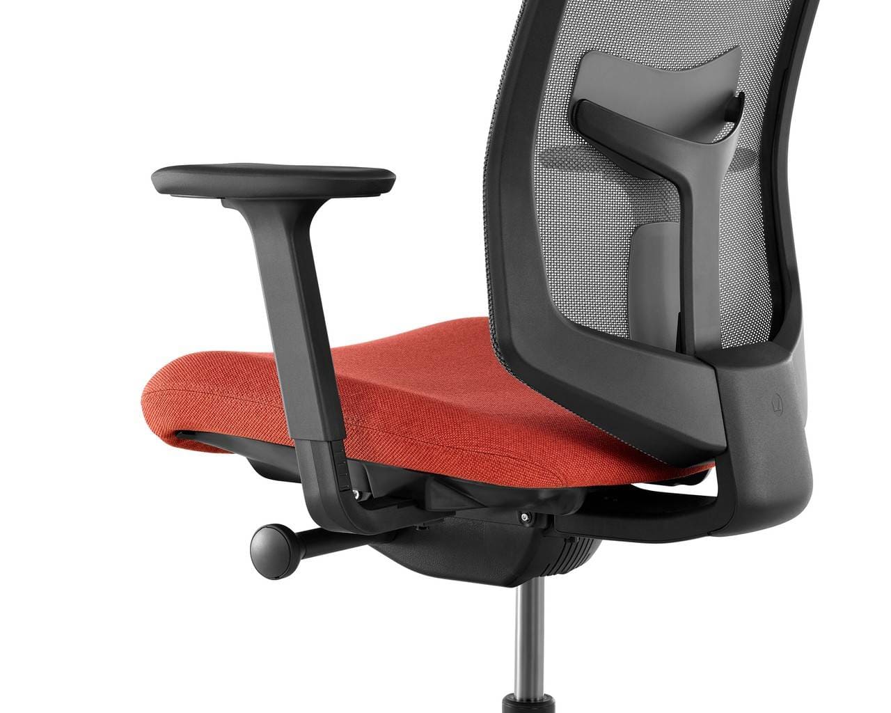 Cadeira Herman Miller Verus com estofado vermelho