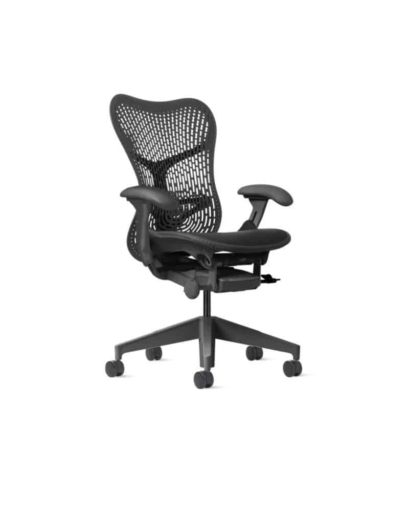 Cadeira de escritório ergonômica preta